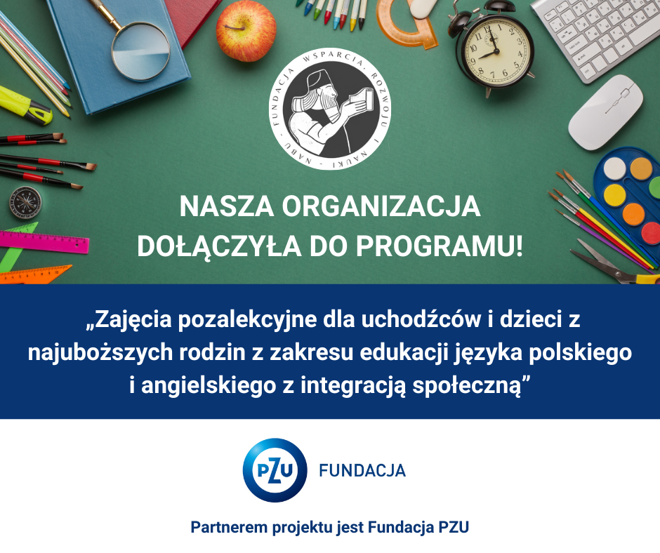 Nasza Fundacja dołączyła do programu PZU